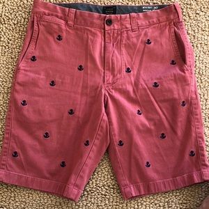 J. Crew Men’s Anchor Old Red Chino Shorts Size 30